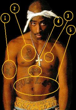tupac tatouages
