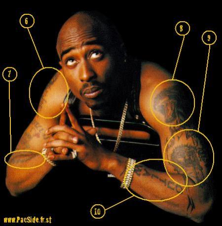 tupac tatouages